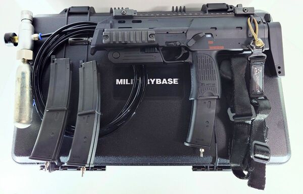 東京マルイ MP7A1 GBB 外部ソースキット ハードケース マガジン3本 替えボンベ10本セット