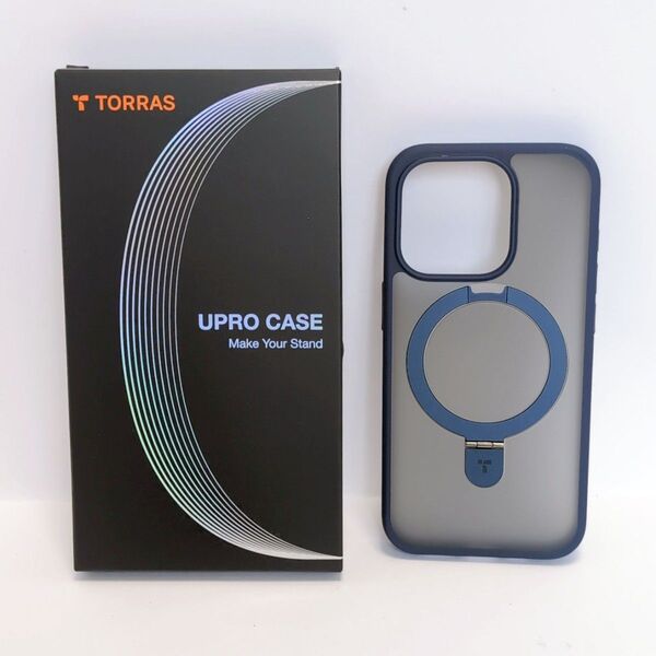 iPhone 15 Pro 用 ケース MagSafe対応 リング ブルー