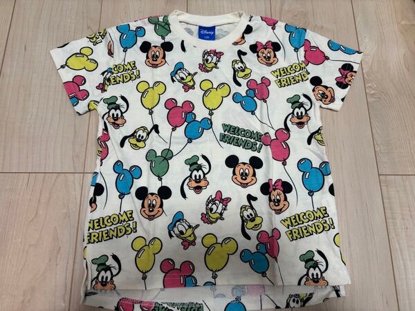 バースデイ ディズニー バルーンミッキー 総柄Tシャツ 120