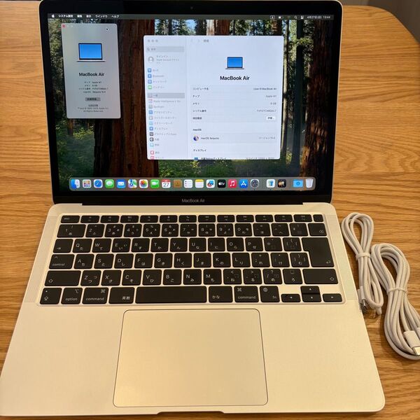 Apple MacBook Air 13インチ M1 8GB 256GB バッテリー状態良好 未使用アダプタ・ケーブル付属