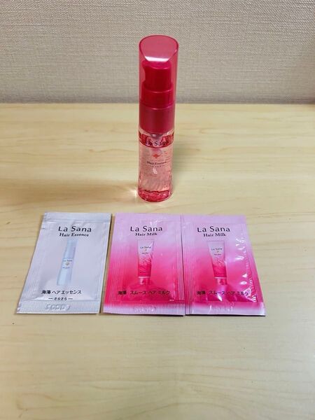【美品】La Sana ヘアエッセンス ダメージヘア海の恵み・しっとりタイプ