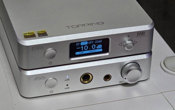 Topping A50s D50s USB-DAC ヘッドフォンアンプ セット OPA827実装
