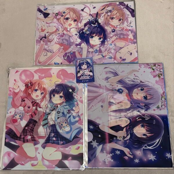 ごちうさ 東京アニメセンター クリアファイル assortie フユ 3種 特典 ノベルティ セット
