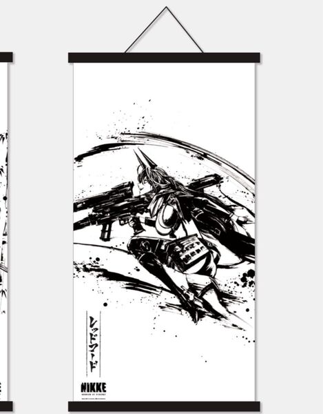 【新品未開封】 SHIBUYA TSUTAYA IP書店 限定 NIKKE 墨絵 掛け軸 タペストリー レッドフード