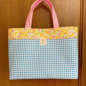 ハンドメイド トートバッグ(size.M)