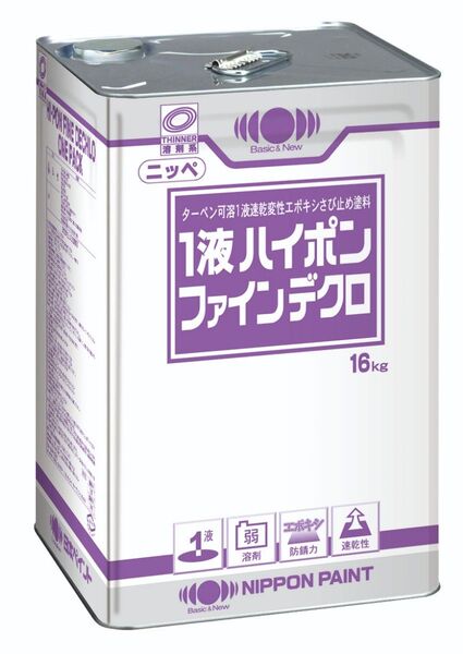 日本ペイント 1液ハイポンファインデクロ 16kg ホワイト 未開封品