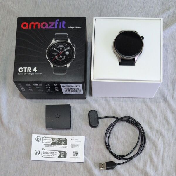 Amazfit GTR4 スマートウォッチ ブラック【美品】【箱あり】