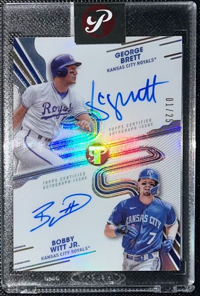 Bobby Witt Jr. GEORGE BRETT TOPPS AUTO ボビーウィットjr ジョージブレット 直筆サイン