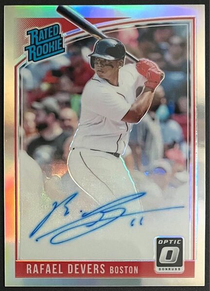 RAFAEL DEVERS RC Auto MLB 直筆サイン PANINI DONRUSS OPTIC ルーキー