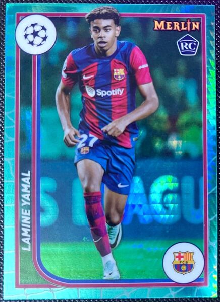LAMINE YAMAL パラレル ヤマル ルーキーカード Topps UEFA RC Merlin Chrome 2023-24