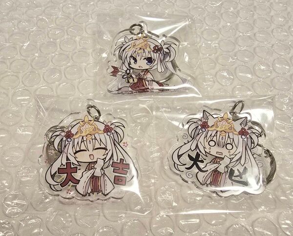 C105 ゆずソフト 千恋万花 アクキー 朝武 芳乃 セット