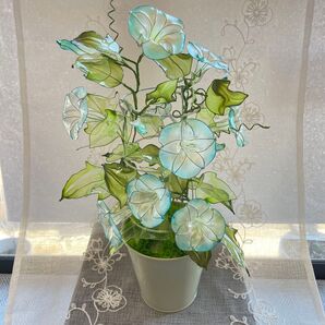 アメリカンフラワー 朝顔 あさがお ディップフラワー ハンドメイド