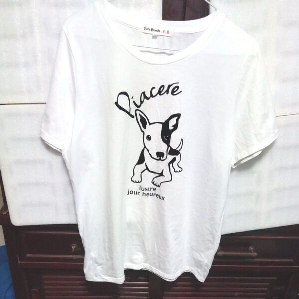 Carte Blonde Tシャツ カットソー 半袖 ホワイト 白 レディースヴィンテージ古着