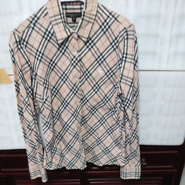 BURBERRY BLUE LABEL ノバチェックシャツ M ベージュ現状販売