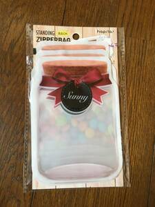 ★☆★【未使用】STANDING ZIPPERBAG＜食品OK！＞4枚入 USED★☆★