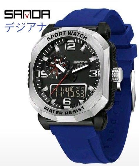 ★■ 新品 SANDA デジアナ メンズ 腕時計