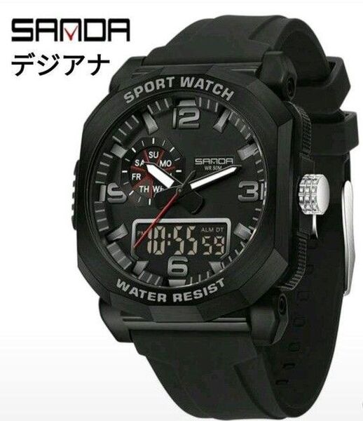 ★■ 新品 SANDA デジアナ メンズ 腕時計