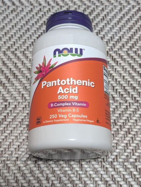 ナウフーズ パントテン酸 500mg 250 ベジカプセル NOW Pantothenic Acid