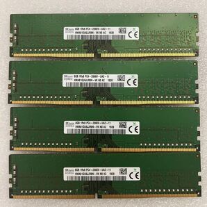 デスクトップ用メモリ4枚 (32GB) 8GBメモリ 1Rx8 DDR4 2666V