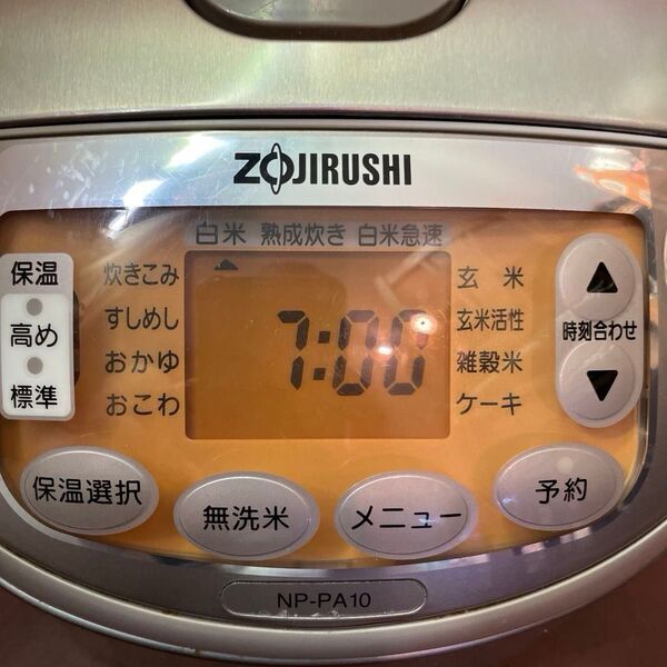 ZOJIRUSHI 圧力IH炊飯ジャー NP-PA10 炊飯器 速炊き 動作品 象印