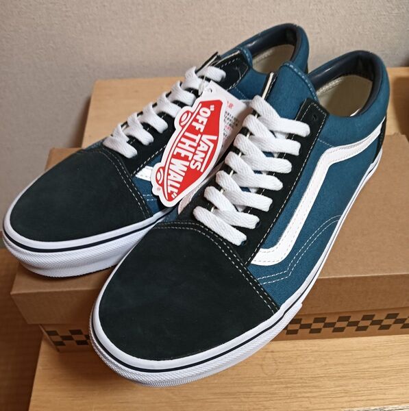 VANSバンズ■OLD SKOOLオールドスクールDX V-36CL■ネイビーNAVY■27cm■未使用品
