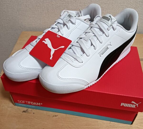 新品未使用品●PUMA プーマ●チュリーノFSL●26.5cm●ホワイト×ブラック