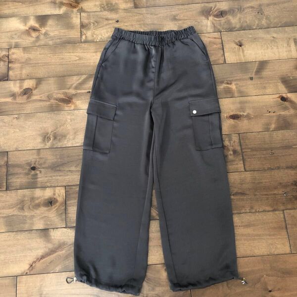 新品★Remlte★サテンカーゴパンツ★テロテロ気持ち良いゆったりパンツ