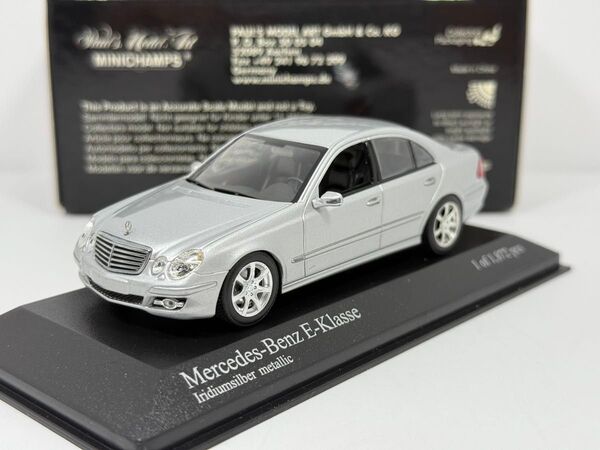 中古品 1/43 メルセデスベンツ W211 Eクラス 後期 2007 シルバー