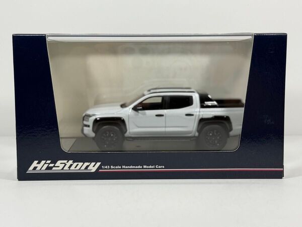 新品未開封品 ハイストーリー 1/43 三菱 トライトン TRITON ダブルキャブ 4WD 2024 ホワイトダイヤモンド