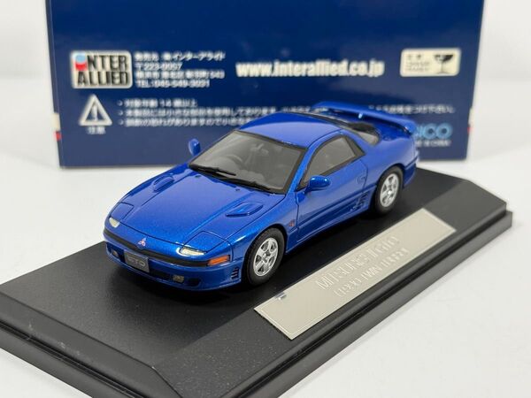 中古品 1/43 三菱 GTO 1990 TWIN TURBO ブルー