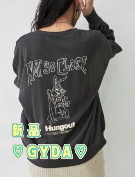【新品 タグ付き】GYDA ジェイダ ★ WEB限定 Surfbunny vintageプルオーバー スウェット