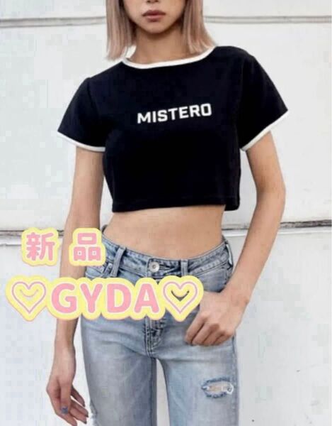 【新品 タグ付き】GYDA ジェイダ ★ MISTEROリンガーショートTシャツ