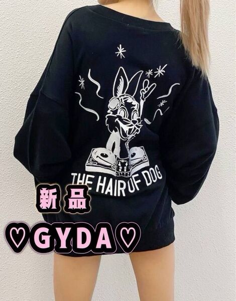 【新品 タグ付き】GYDA ジェイダ ★ CALIFORMANIA BUNNY スウェットトップス