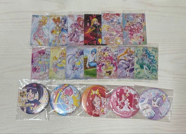 トゥインクル缶バッジ ウエハースドキドキプリキュア ハピネスチャージプリキュア キラキラプリキュアアラモード わんだふるぷりきゅあ