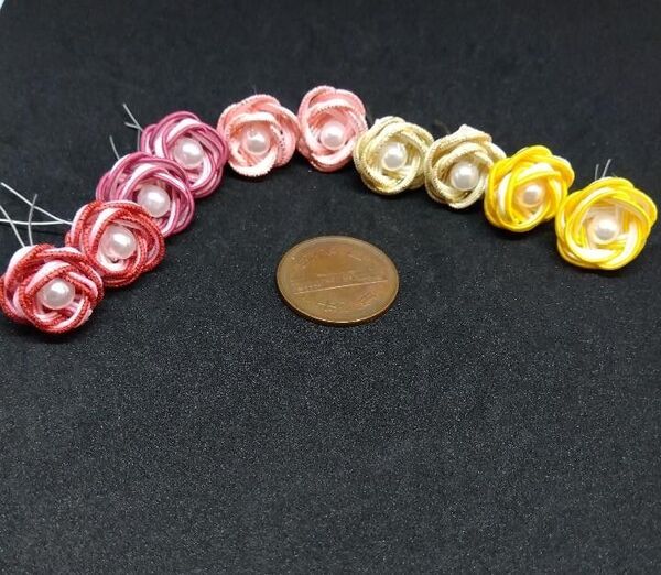 水引細工 カメリア15 お花 パーツ ハンドメイド ハンドメイド素材 セット
