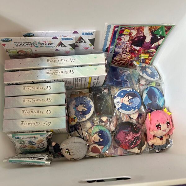 プロセカ グッズ まとめ売り プロジェクトセカイ 缶バッジ 色紙 ぬいぐるみ アクスタ