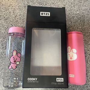 BT21 COOKY カバーボトル ピンク 未使用