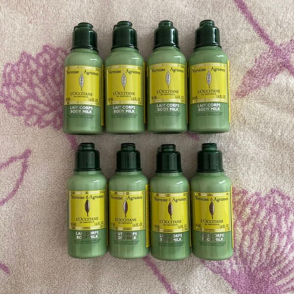50ml 8本 ロクシタン ボディミルク シトラスヴァーベナ 未使用品 旅行 温泉 ジム お泊まり L'OCCITANE