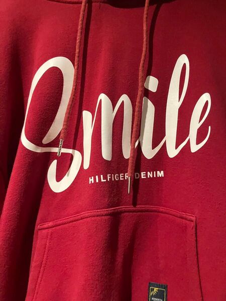 韓流ドラマトッケビ キムゴウンさん着用Smileロゴ パーカー レッド Mサイズ