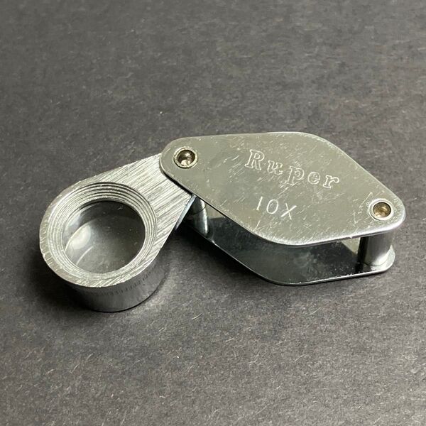 外観難あり 池田レンズ工業 メタルホルダールーペ 10倍 レンズサイズ13mm 品番7020
