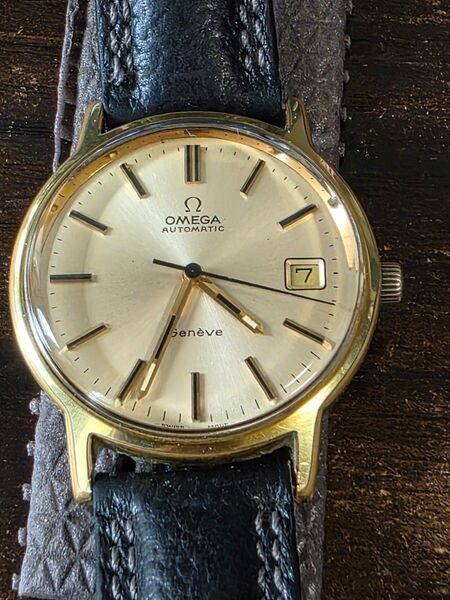 OMEGA オメガ ジュネーブ Cal.1012 中古 メンズ腕時計 Ref.166.0163 ヴィンテージ 自動巻き