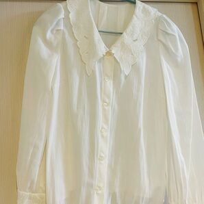 PROPORTION BODY DRESSING 刺繍ブラウス ホワイト