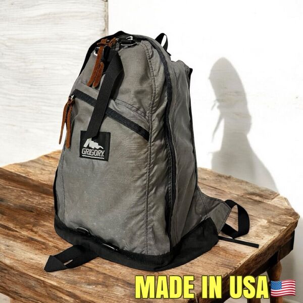GREGORY グレゴリー デイパック USA アメリカ製 旧タグ グレー リュック バックパック 26L