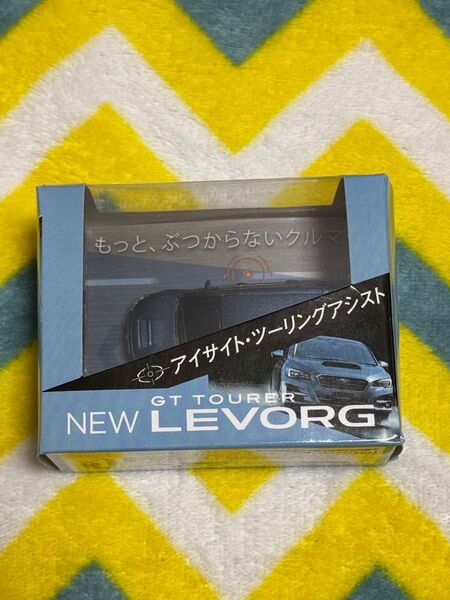 スバル レヴォーグ プルバックマグネットカー ブルーシルバー 非売品