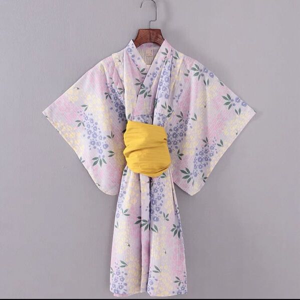 Petit man 甚平 100CM 新品未使用 藤の花 浴衣