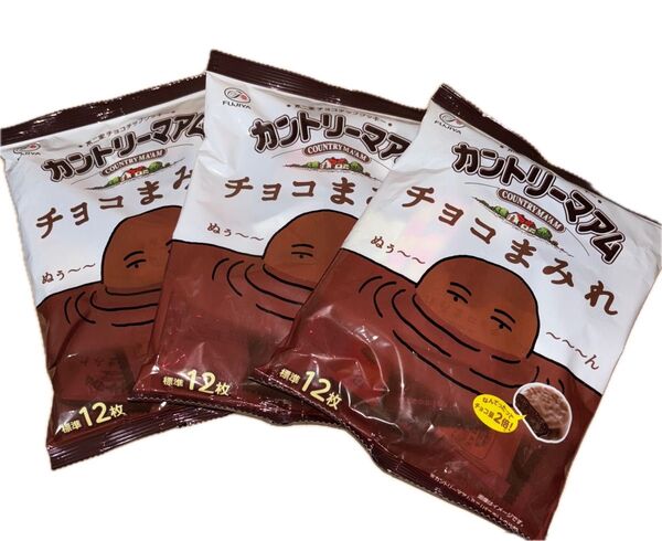 カントリーマアム チョコまみれ12枚入り× 3袋セット