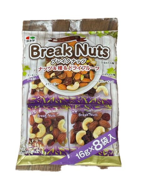 ブレイクナッツ ナッツ&種&ドライフルーツ 16g×8袋