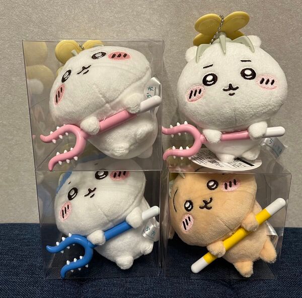 ちいかわ 討伐マスコット ハチワレ うさぎ ちいかわ ぬいぐるみ マスコット 4点セット