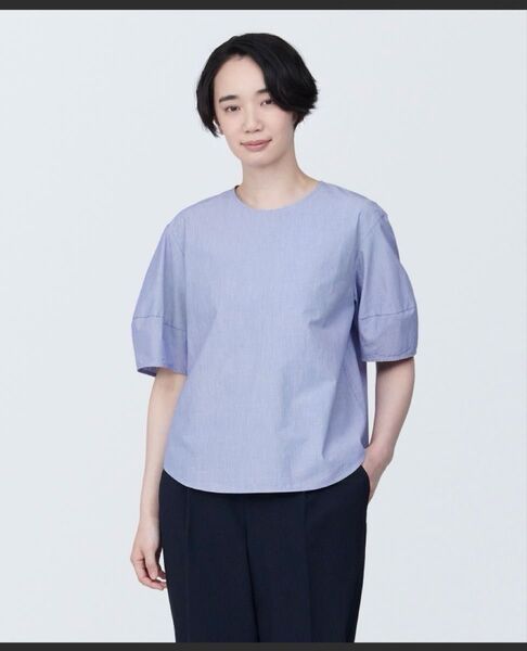 無印良品 婦人 涼感 ブロード 半袖ブラウス