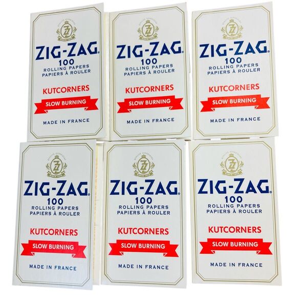 手巻きタバコ ペーパー ZIGZAG ジグザグ ホワイト ダブル 100枚入 6個